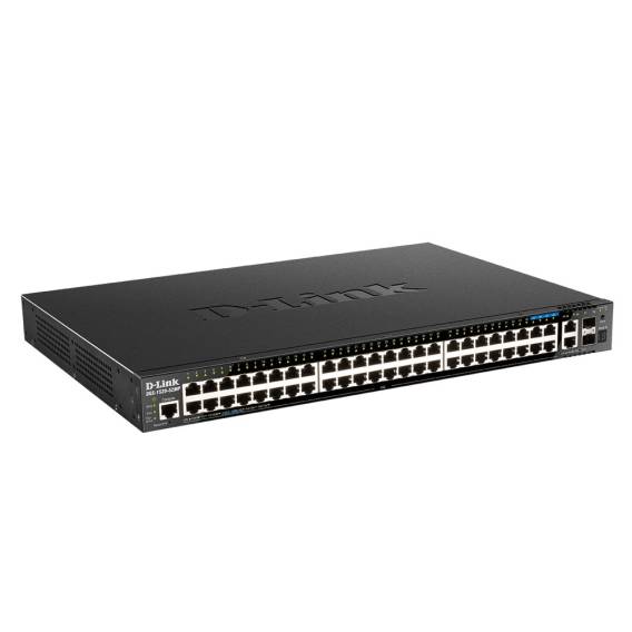 Obrázok pre D-Link DGS-1520-52MP Řízený L3 Gigabit Ethernet (10/100/1000) Podpora napájení po Ethernetu (PoE) 1U Černá