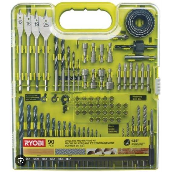 Obrázok pre Ryobi Drill and Drive Accessory Set, 90 pcs
