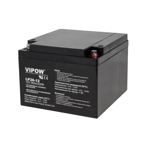 Obrázok pre Gel Battery VIPOW 12V 26Ah