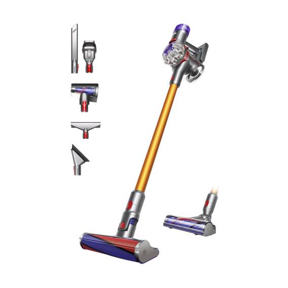 Obrázok pre Dyson V8 Absolute Tyčový vysavač 2 v 1 Baterie Suchý Bezsáčkové Stříbrná, Žlutá
