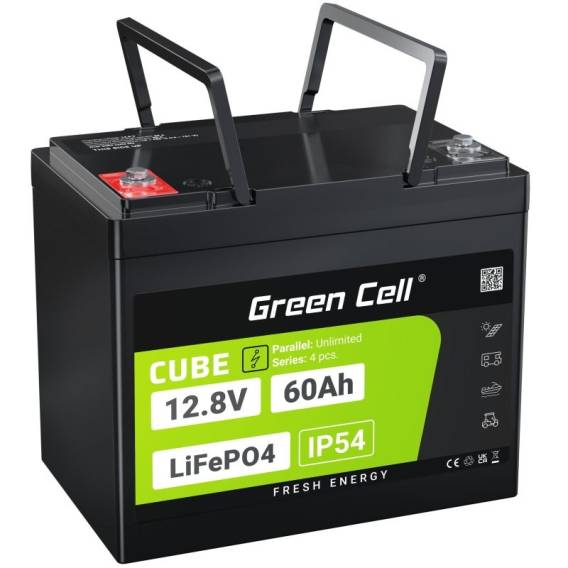 Obrázok pre Green Cell LFPGC12V60AH baterie do UPS Lithium-železo-fosfátová (LiFePo4) 12,8 V 60 Ah