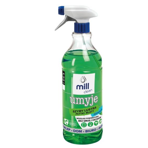 Obrázok pre Mill Clean Mycí prostředek na mytí oken, skla, zrcadel, dlaždic s vůní konvalinek 1,22 l