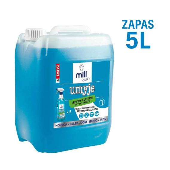 Obrázok pre Mill Clean Mycí prostředek na mytí oken, skla, zrcadel, dlaždic 5 l