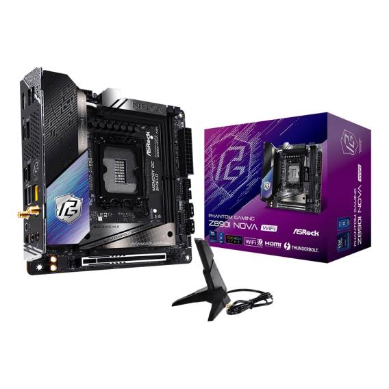 Obrázok pre Asrock Phantom Gaming Z890I Nova WiFi Intel Z890 LGA 1851 (Socket V1) Mini ITX
