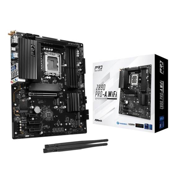 Obrázok pre Asrock Z890 Pro-A WiFi Intel Z890 LGA 1851 (Socket V1) ATX
