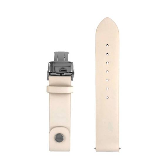 Obrázok pre Leather strap Zeppelin white, 18 mm
