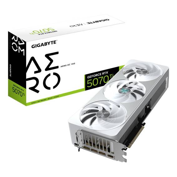 Obrázok pre GIGABYTE GeForce RTX 5070 Ti AERO OC 16G NVIDIA 16 GB GDDR7