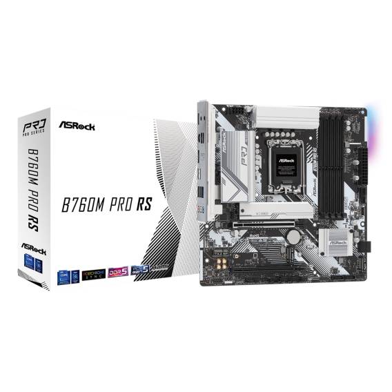 Obrázok pre Asrock B760M Pro RS Intel B760 LGA 1700 Micro ATX