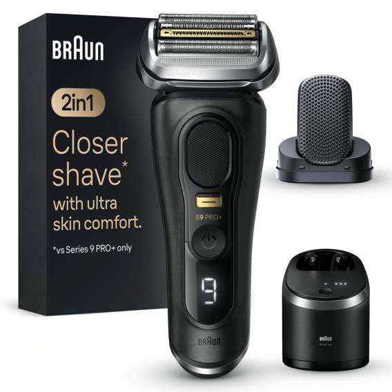 Obrázok pre Braun Series 9 Pro+ 9590cc Wet & Dry Planžetový holicí strojek Zastřihovač Černá