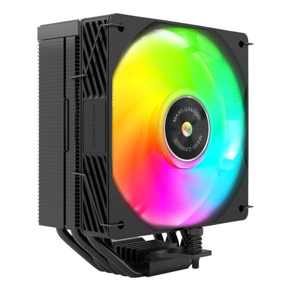 Obrázok pre Mars Gaming MCPUX5ARGB Chladicí systém pro počítač Procesor Vzduchový chladič 12 cm Černá 1 kusů