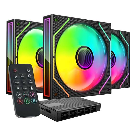 Obrázok pre Mars Gaming MF3DPROKIT Chladicí systém pro počítač Počítačová skříň Ventilátor 12 cm Černá