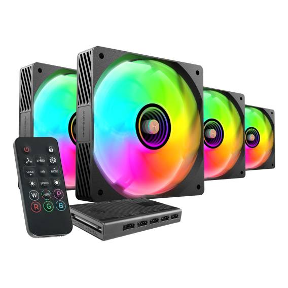 Obrázok pre Mars Gaming MFSI4KIT Chladicí systém pro počítač Počítačová skříň Ventilátor 12 cm Černá