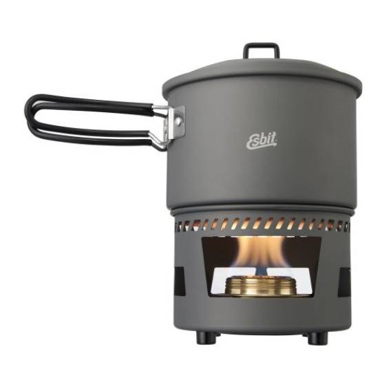 Obrázok pre ESBIT Cookset with alcohol burner Dávkovač 1,5 l Hliník, Černá