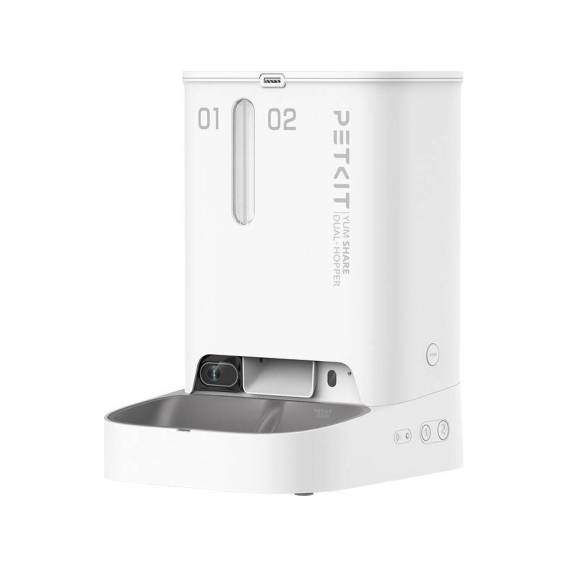 Obrázok pre PETKIT YUMSHARE Dual krmítko/napáječka pro psy/kočky ABS (akrylonitril-butadien-styren) Bílá Univerzální Automatický podavač krmiva pro zvířata