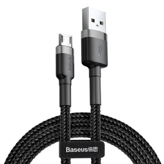 Obrázok pre Kabel Baseus Cafule 2,4A 1m Micro USB (šedý/černý)
