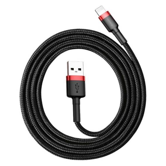 Obrázok pre Kabel USB Lightning Baseus Cafule 1,5A 2m (černý a červený)
