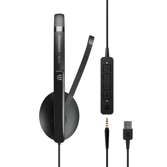 Obrázok pre EPOS ADAPT 135 USB II Sluchátka s mikrofonem Kabel Přes hlavu Kancelář / call centrum USB Typ-A Černá