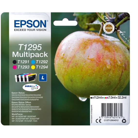 Obrázok pre Epson Apple Multipack 4-barevná T1295 DURABrite Ultra Ink