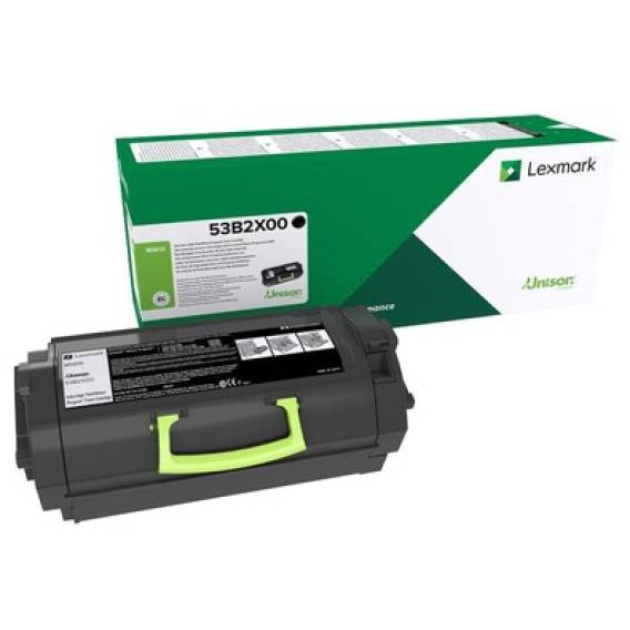 Obrázok pre Lexmark 53B2X00 tonerová náplň 1 kusů Originální Černá