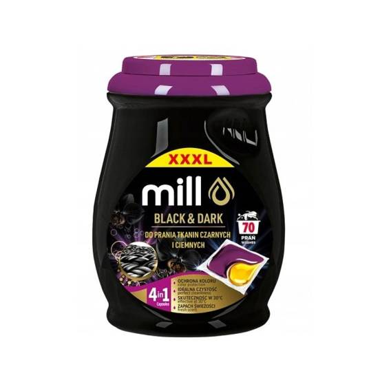 Obrázok pre MILL PROFESSIONAL 2-komorové kapsle na černé a tmavé prádlo 70 ks.