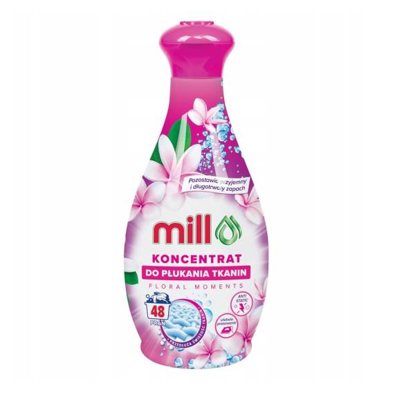 Obrázok pre MILL Koncentrovaný změkčovač tkanin FLORAL MOMENTS 1,3 l, 48 máchání