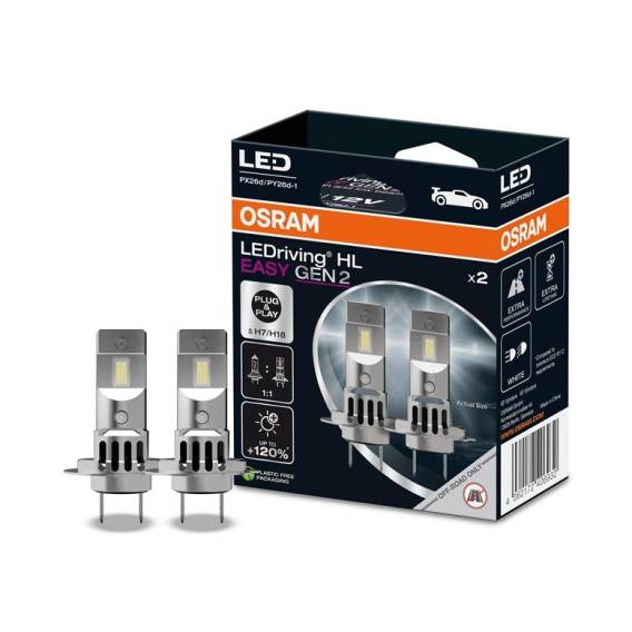 Obrázok pre LED Bulb 2 pcs H7 12V 16W PX26D