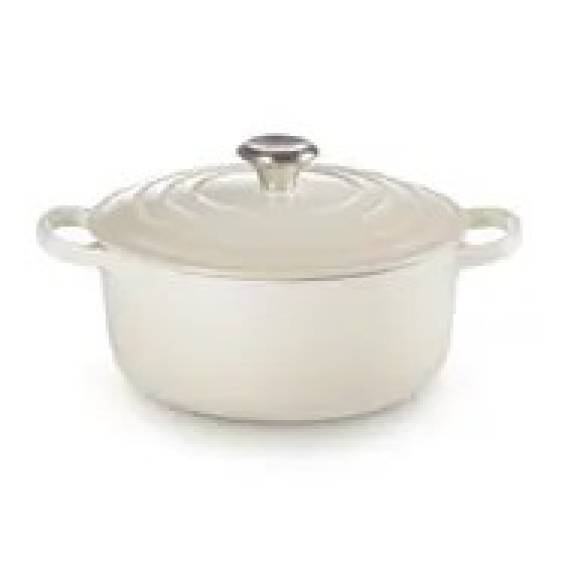 Obrázok pre Le Creuset 2025766 litinový hrnec 2,4 l Bílá
