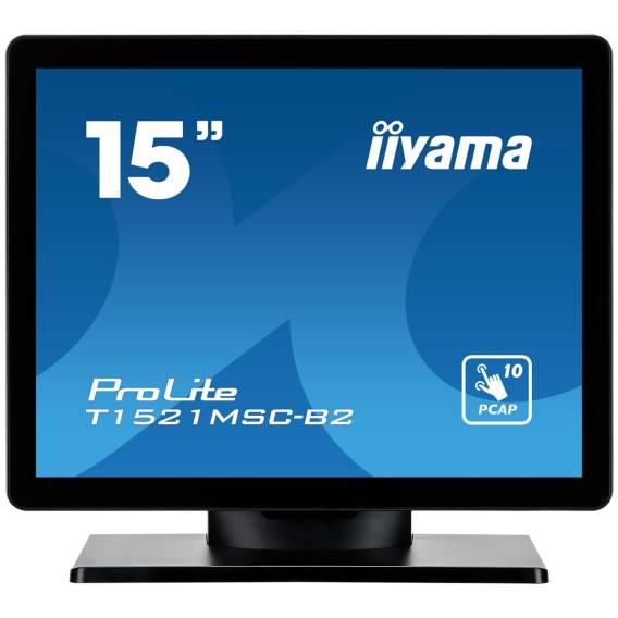 Obrázok pre iiyama ProLite T1521MSC-B2 počítačový monitor 38,1 cm (15") 1024 x 768 px XGA LED Dotyková obrazovka Stolní Černá