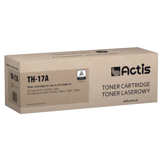 Obrázok pre Actis Tonerová kazeta TH-17A (náhradní kazeta HP 17A CF217A; standardní; 1600 stran; černá)