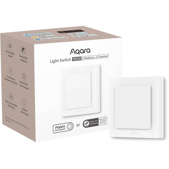 Obrázok pre Aqara Light Switch H2 EU Bezdrátový Bílá