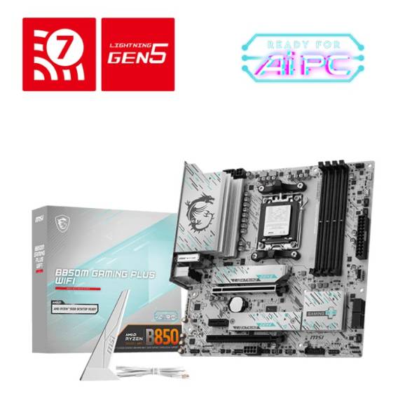 Obrázok pre MSI B850M GAMING PLUS WIFI AMD B850 Zásuvka AM5 Micro ATX