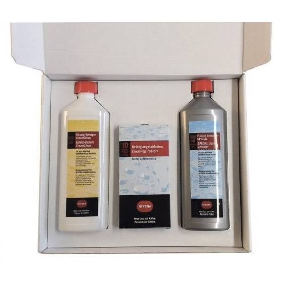 Obrázok pre NIVONA CLEAN 3 BOX Sada na čištění kávovarů Odstraňovač vodního kamene/ Tablety/ Tekutina