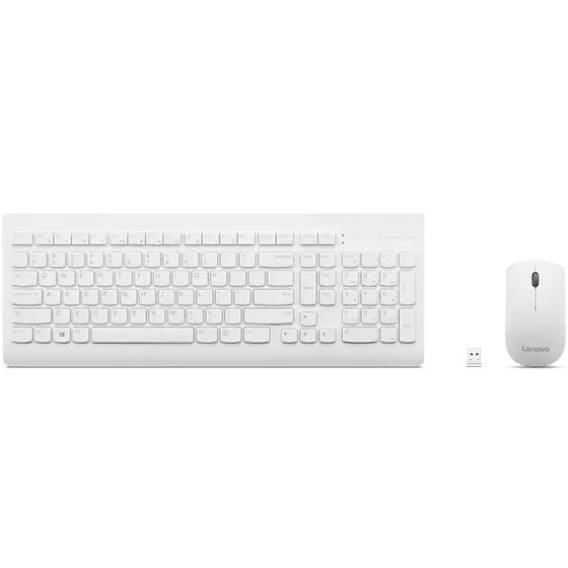 Obrázok pre Lenovo GX30W75336 klávesnice Obsahuje myš Univerzální USB + Bluetooth QWERTY Bílá