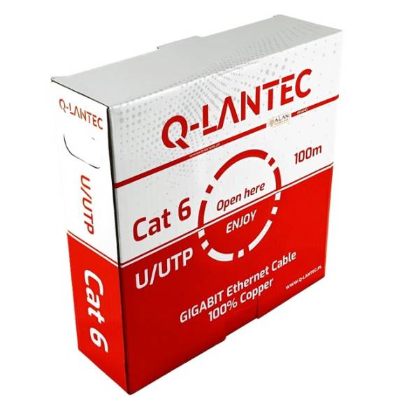 Obrázok pre Q-LANTEC U/UTP cat.6A síťový kabel, kroucená dvojlinka, LSOH