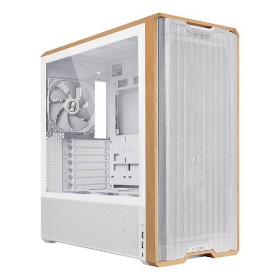 Obrázok pre Lian Li Lancool LAN217W počítačová skříň Midi Tower Bílá, Dřevo