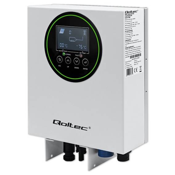 Obrázok pre Qoltec 53867 Solární invertor pro ohřev vody ECO Solar Boost | MPPT | BYPASS | LCD | 3kW/4kW | Wi-Fi