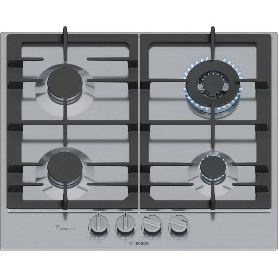Obrázok pre Bosch Serie 6 PCH6A5I90 varná deska Nerezová ocel Vestavěné 60 cm Plynový 4 zóna/zón