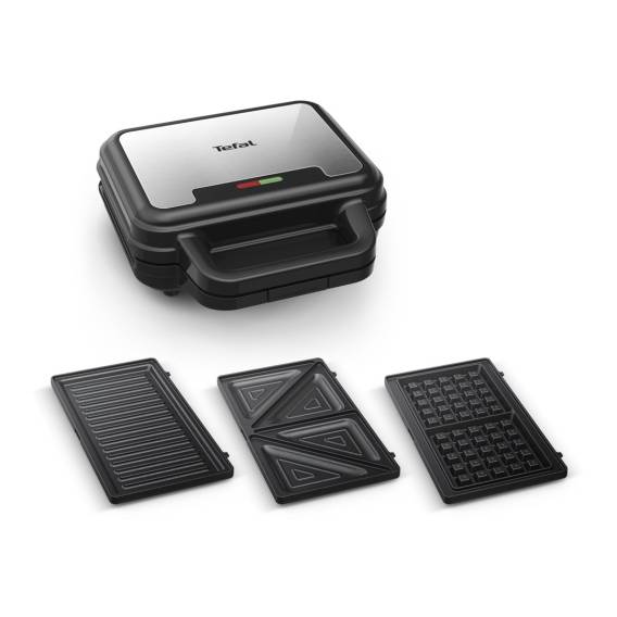Obrázok pre Tefal SW383D10 sendvičovač 700 W Černá, Nerezová ocel