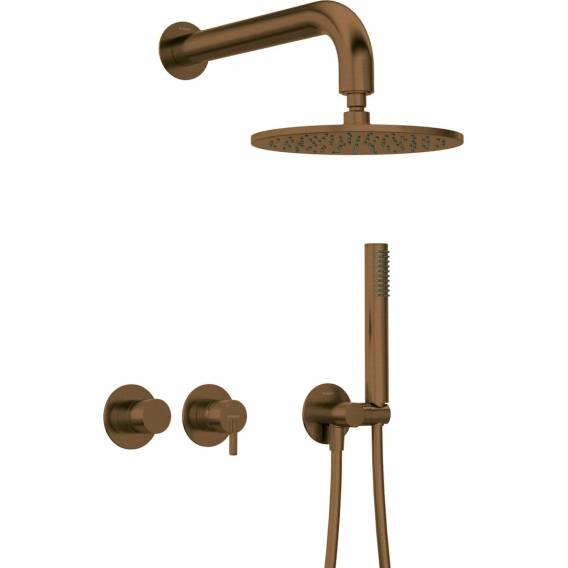 Obrázok pre Concealed shower set with head - horiz. tap