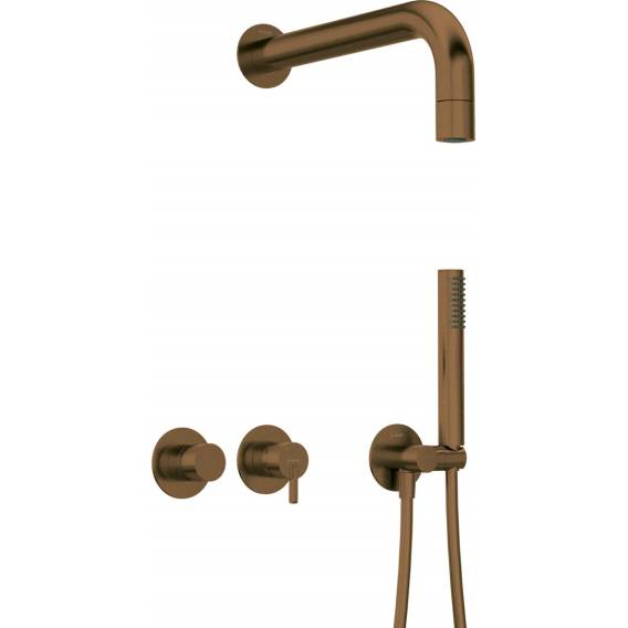 Obrázok pre Concealed shower set with head - horizontal mixer