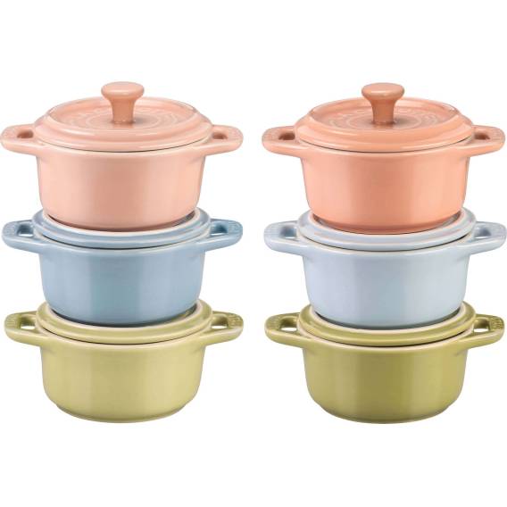 Obrázok pre Set 6x Mini Cocotte round 10 cm, multicolor