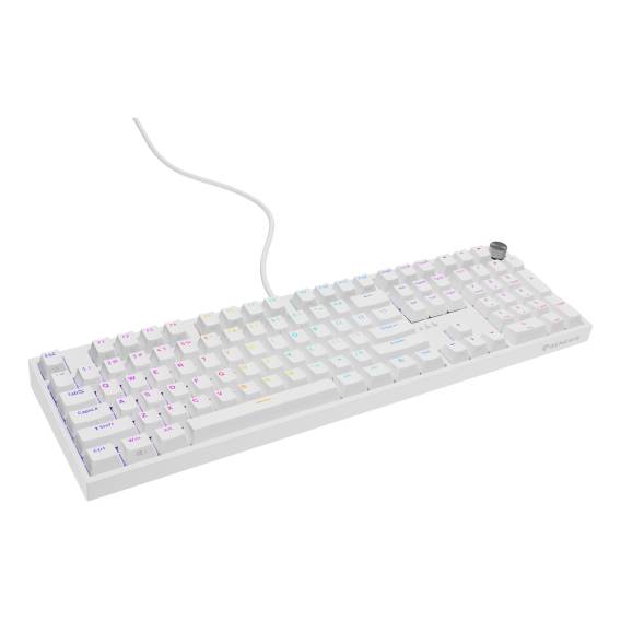 Obrázok pre GENESIS THOR 404 klávesnice Univerzální USB QWERTY Anglický Bílá
