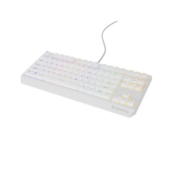 Obrázok pre GENESIS Thor 230 TKL klávesnice Hraní USB QWERTY Americká angličtina Bílá