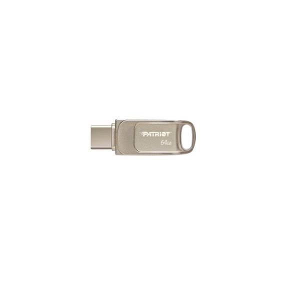 Obrázok pre Patriot Memory Tab T560 64GB USB paměť Dual USB 120MB/s (PS64GT560DS5D) Stříbrná