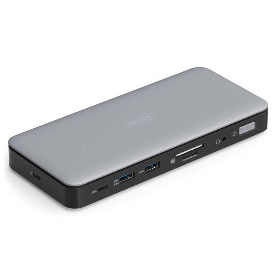 Obrázok pre Digitus DA-70917 dokovací stanice/replikátor portů Kabel USB 3.2 Gen 2 (3.1 Gen 2) Type-C Černá, Šedá