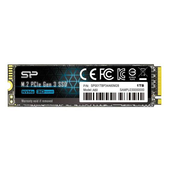 Obrázok pre Silicon Power P34A60 M.2 1000 GB PCI Express SLC NVMe