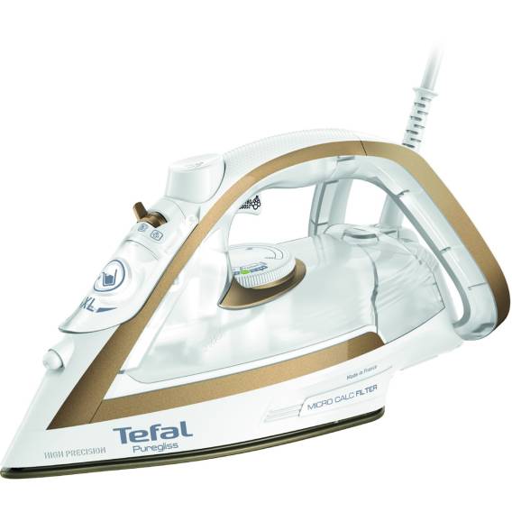 Obrázok pre Tefal Puregliss FV8042 Suché i parní žehlení Durilium AirGlide Autoclean soleplate 3000 W Bronzová, Bílá