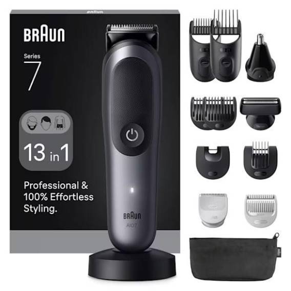 Obrázok pre Braun 80789908 zastřihovač vousů a vlasů Tmavě šedá 21 Lithium-ion (Li-ion)