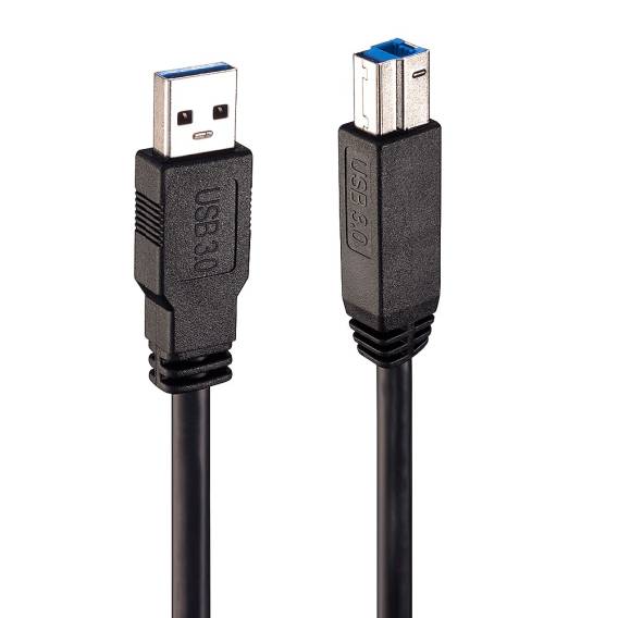 Obrázok pre Lindy 43098 USB kabel USB 3.2 Gen 1 (3.1 Gen 1) 10 m USB A USB B Černá