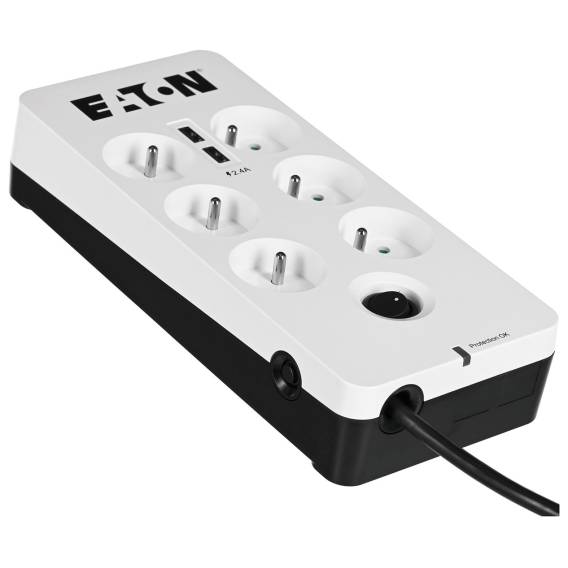Obrázok pre Eaton PB6UF přepěťová ochrana Černá, Bílá 6 AC zásuvky / AC zásuvek 220 - 250 V 1,5 m
